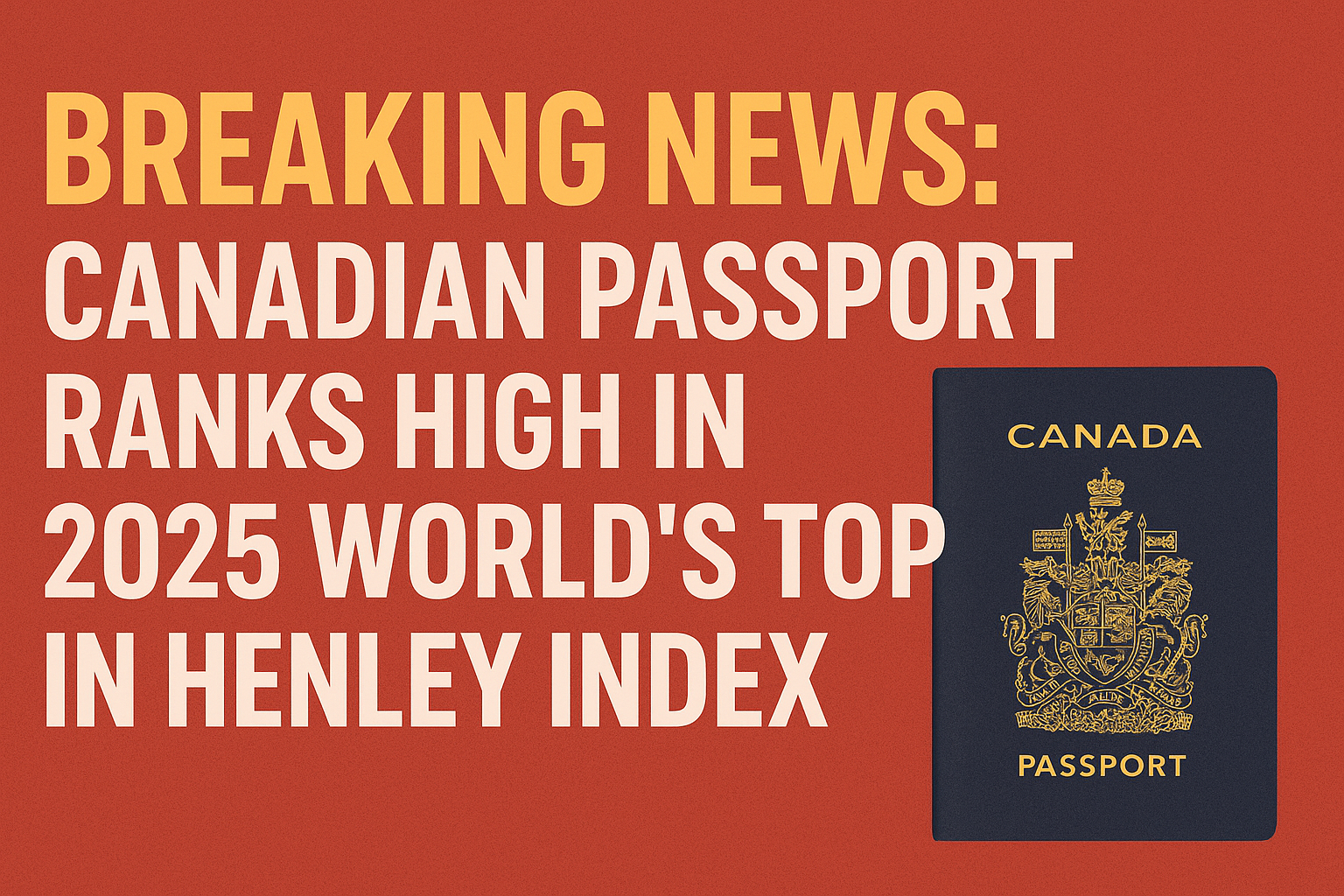 Breaking News: Canadian Passport Ranks High in 2025 World’s Top in Henley Index