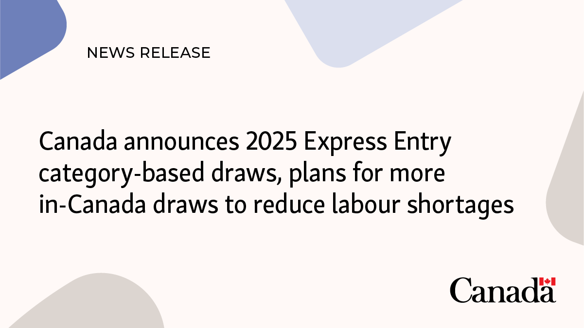 IRCC Unveils Remainder of 2025 Express Entry Category-Based Invitation Draws Schedule